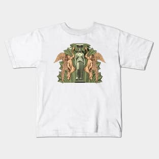 Caryatid with Acanthus and Annunciation Angels Kids T-Shirt